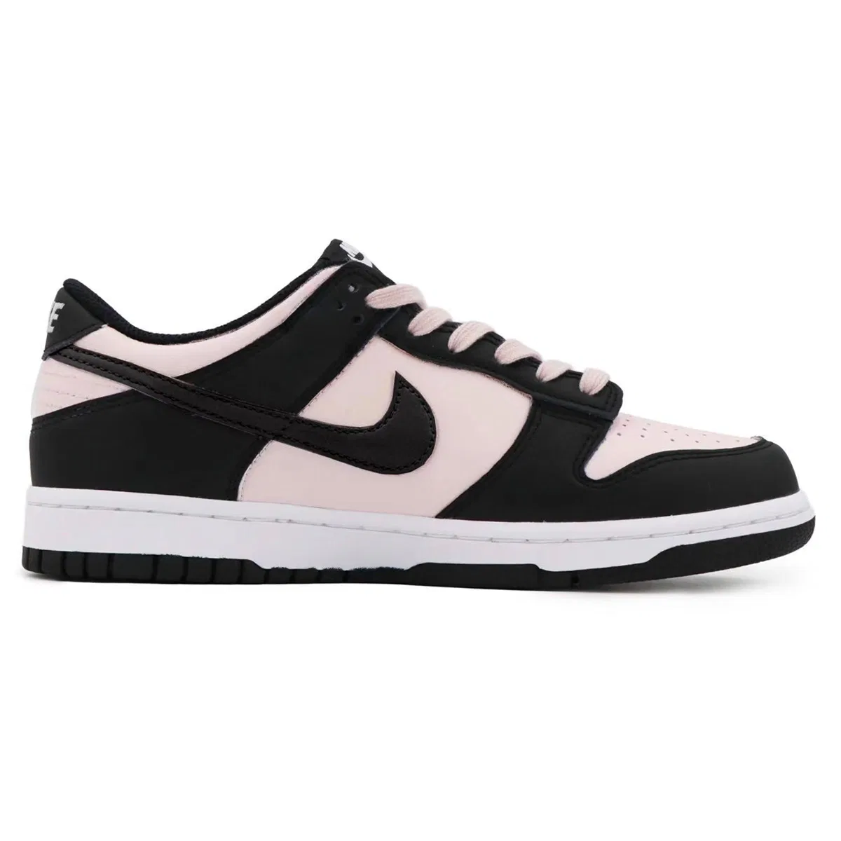 Кроссовки для скейтбординга детские Dunk Sweet Mood Leather Waterproof Lightweight Cushioning Low top, черный, розовый, унисекс Nike, Pink — фото 3
