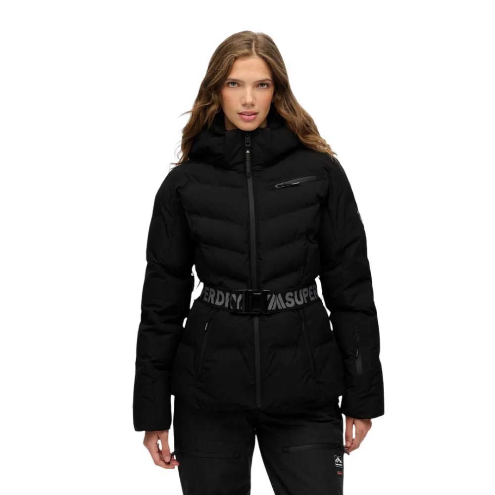 

Куртка Superdry Luxe Belted, черный