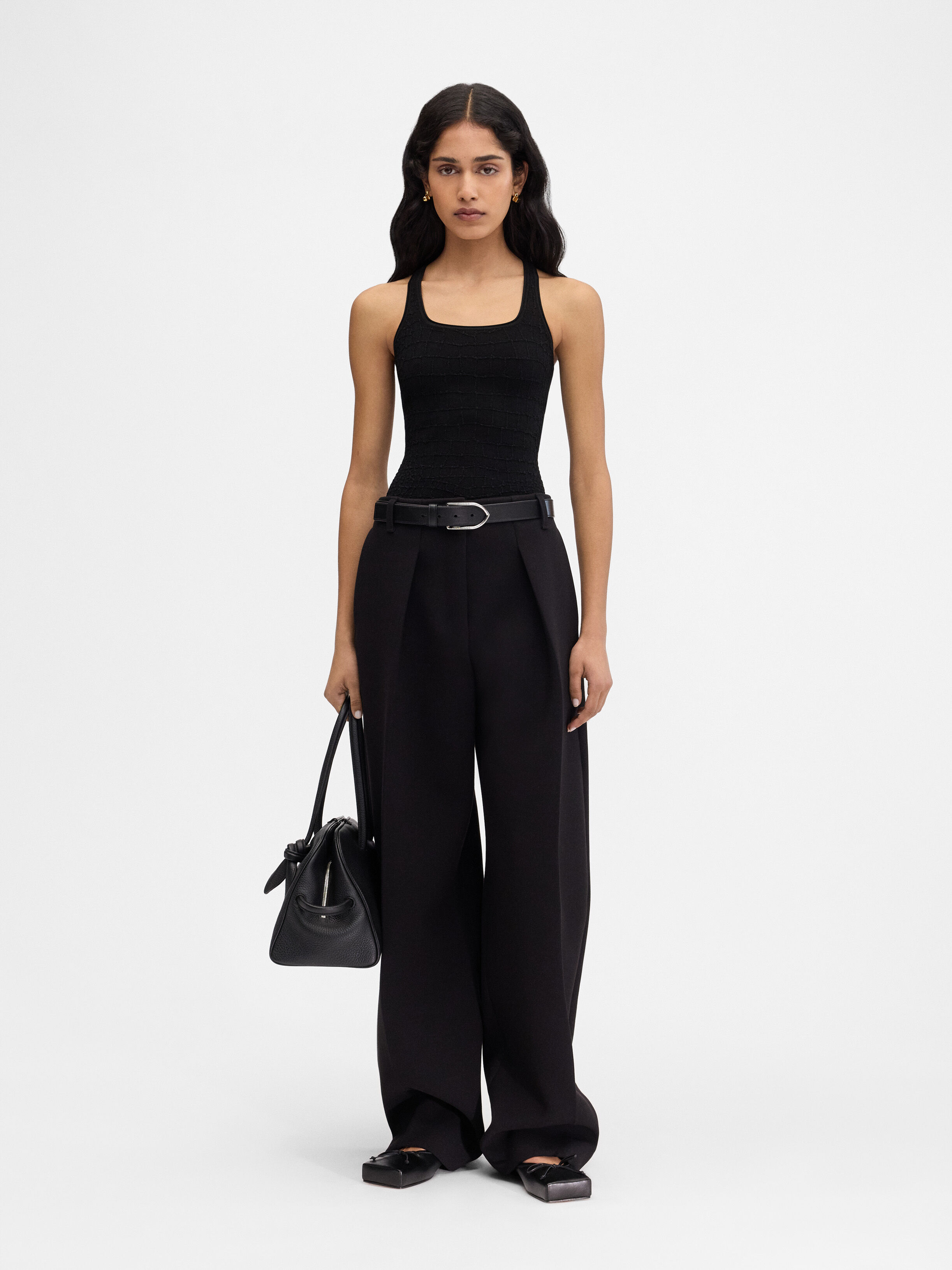 

Майка-борцовка JACQUEMUS The Scala tank top, черный