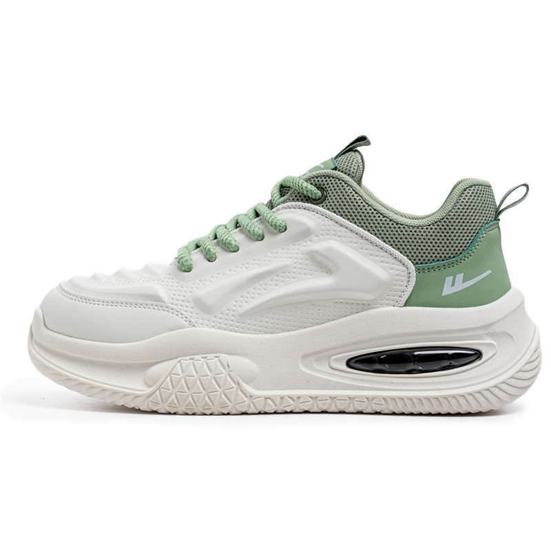 

Мужские кроссовки Low top Chunky с увеличенной высотой покрытия, устойчивые к истиранию, легкие и нескользящие WARRIOR, белый зеленый