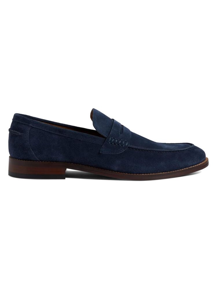 

Кожаные пенни-лоферы Hamilton Winthrop, цвет Navy Suede