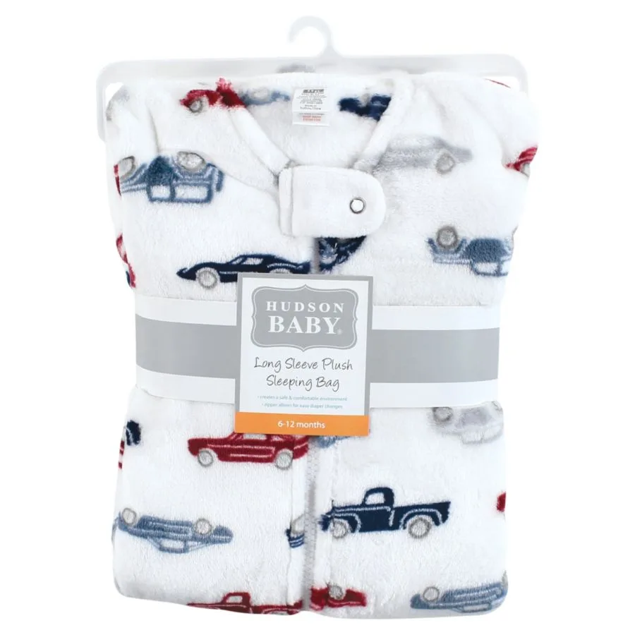 Уютный фланелевый спальный мешок с длинными рукавами Hudson Baby, Cars — фото 2