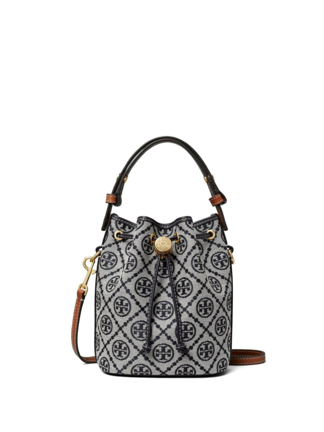 

Tory Burch сумка-ведро T Monogram размера мини, синий