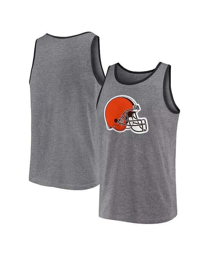 

Мужская майка Cleveland Browns Primary Heather Grey Fanatics, серый