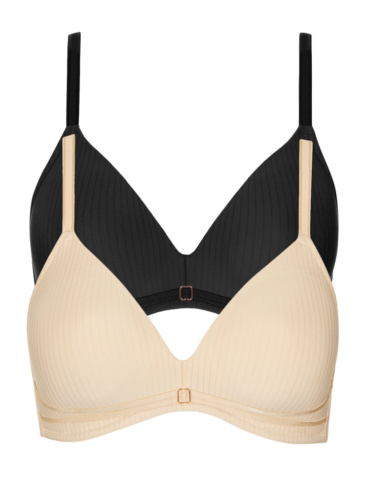 

Бюстгальтер без косточек Lisca, цвет black -vanilla cream
