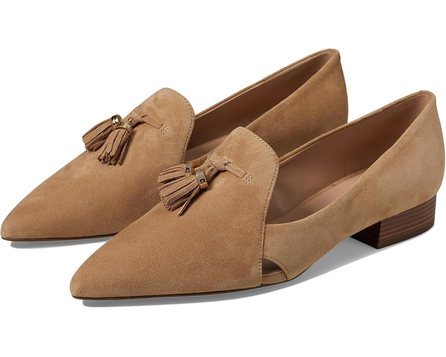 

Лоферы Cole Haan Vanya Tassel Flat, цвет Blush Tan Suede