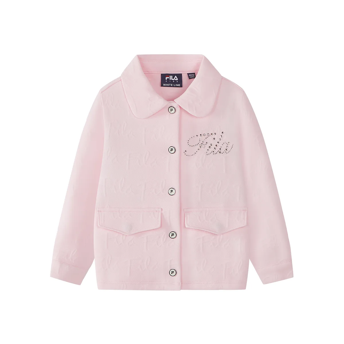 Пальто из трикотажа Pale Powder для детей FILA KIDS, pale powder