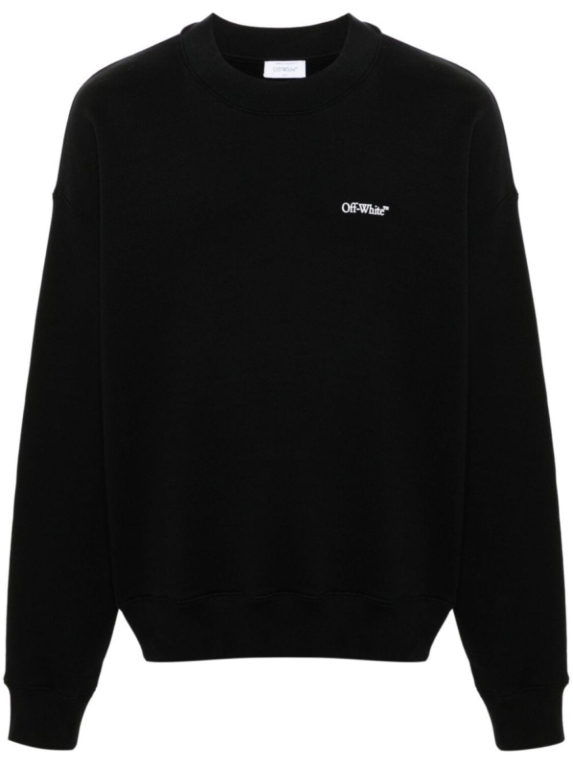 

Off-White толстовка с рельефным логотипом, черный