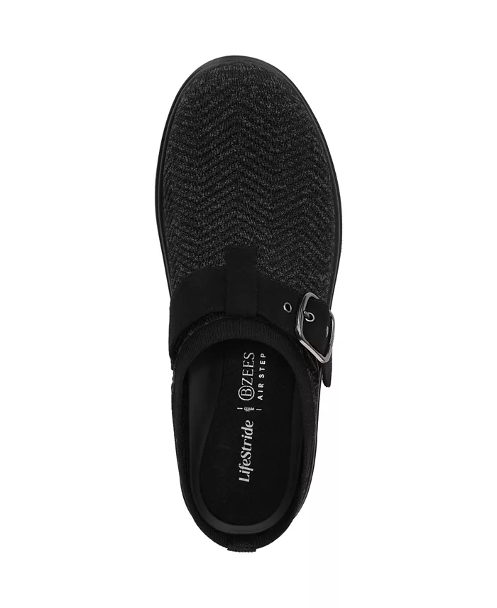Женские моющиеся сабо Balance-Knit с круглым носком LifeStride, черный — фото 4