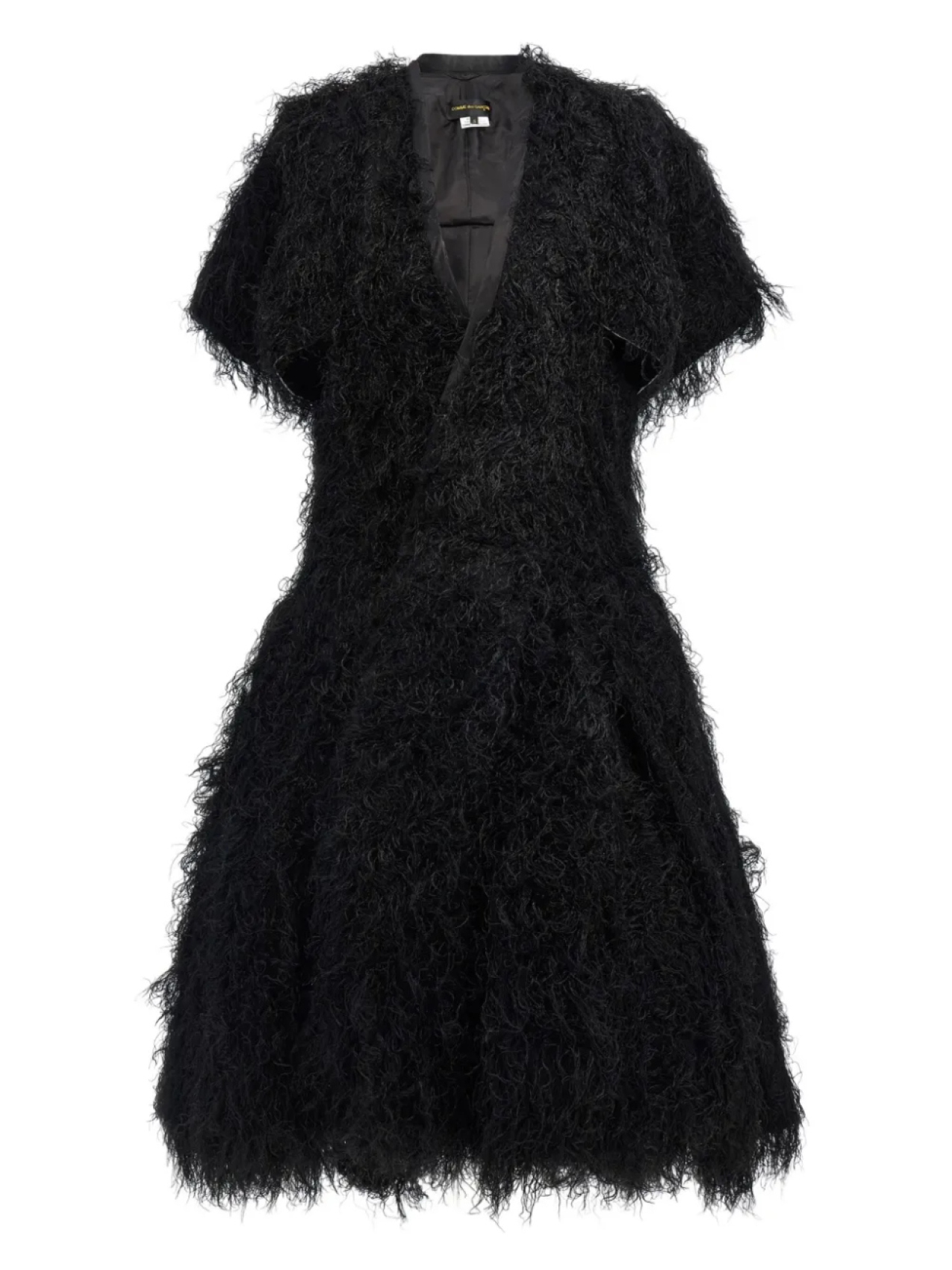 

Платье миди из искусственного меха Comme Des Garçons, черный
