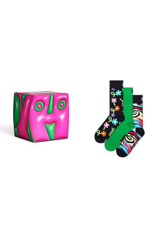 

Подарочный набор из 3 штук Hyper Cube Happy Socks, мультиколор