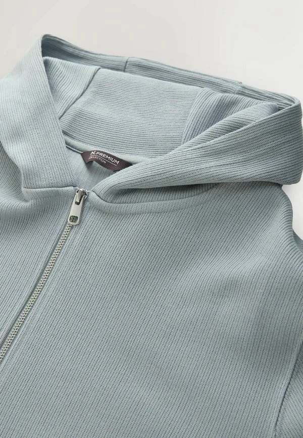 Стильная толстовка на молнии стандартного кроя Next, Ice Grey — фото 2