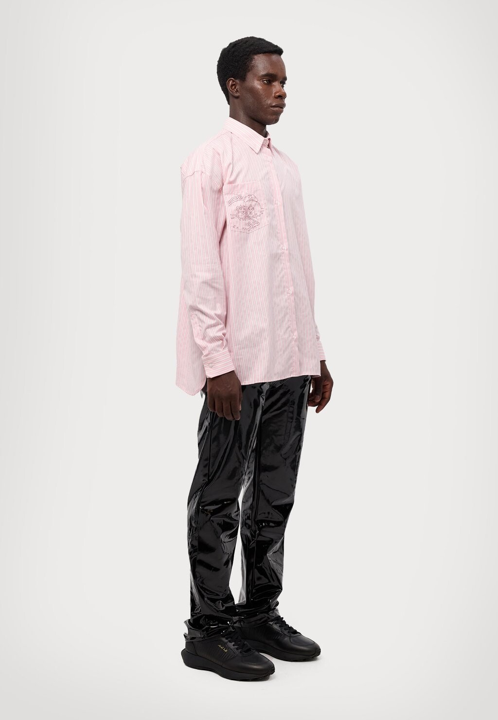 

Блузка на пуговицах ANEGL EMBROIDERED SHIRT UNISEX Fiorucci, розовый