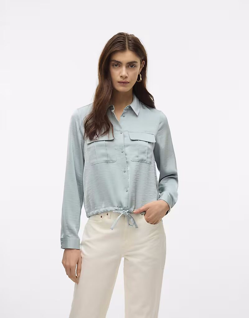 

Рубашка Vero Moda в сером дымчатом цвете