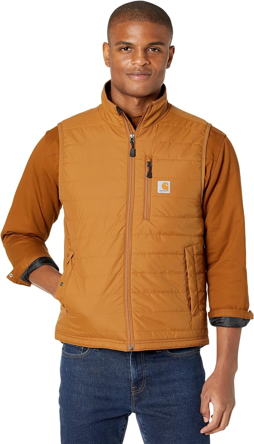 

Утепленный жилет Rain Defender Carhartt, цвет Carhartt Brown