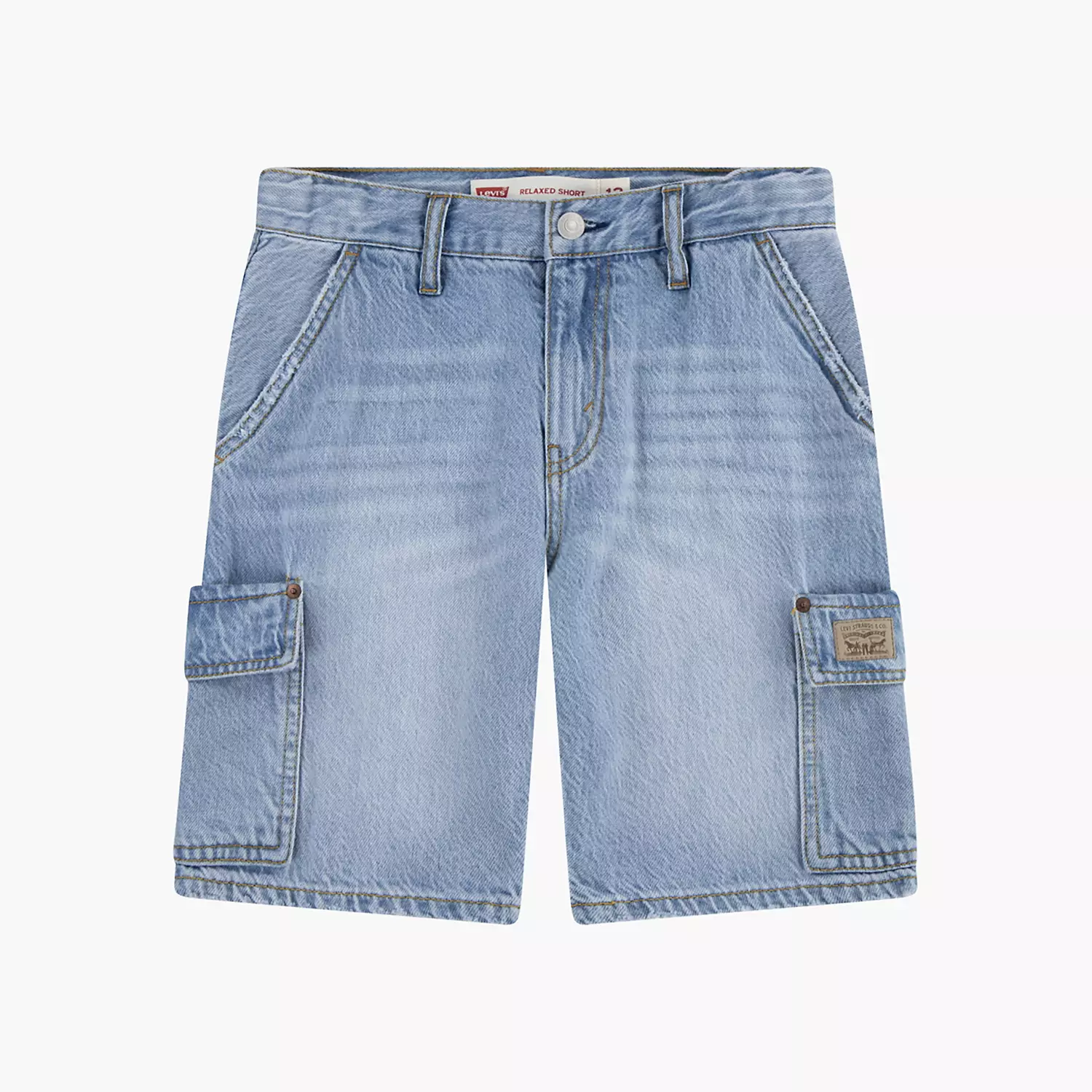 

Джинсовые шорты-карго для больших мальчиков 8-20 Levi's, цвет From Scratch No Destruction - Light Wash