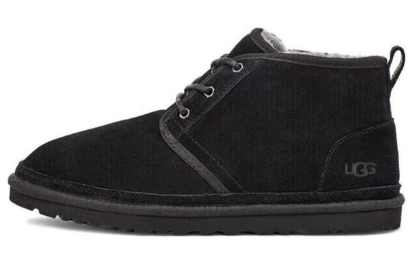 Зимние ботинки мужские Ugg с флисовой подкладкой, черный — фото 2