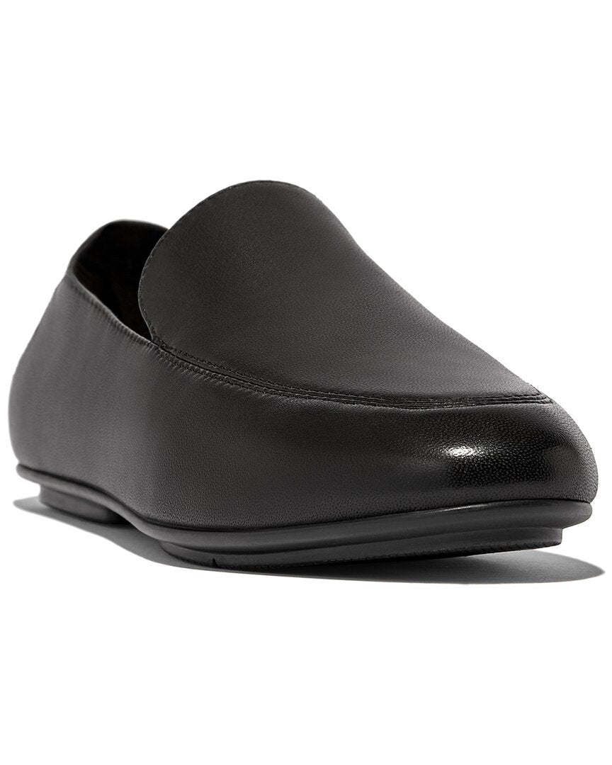Фифлоп Аллегро Кожаные лоферы Fitflop, черный