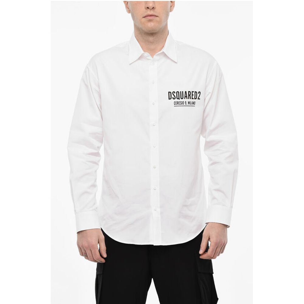 

Белая хлопковая рубашка Dsquared2, White