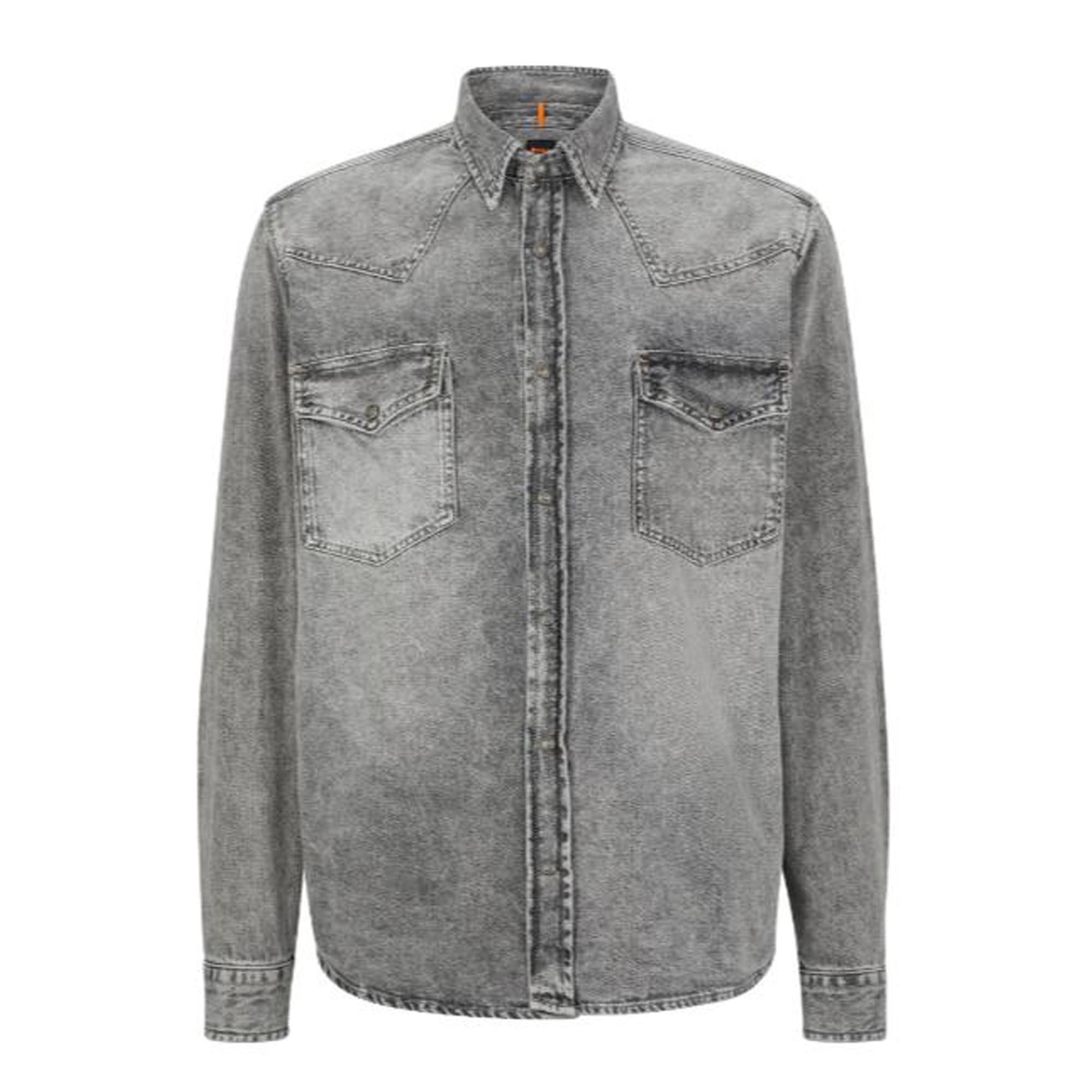 

HUGO BOSS Джинсовая куртка мужская SS23, Gray