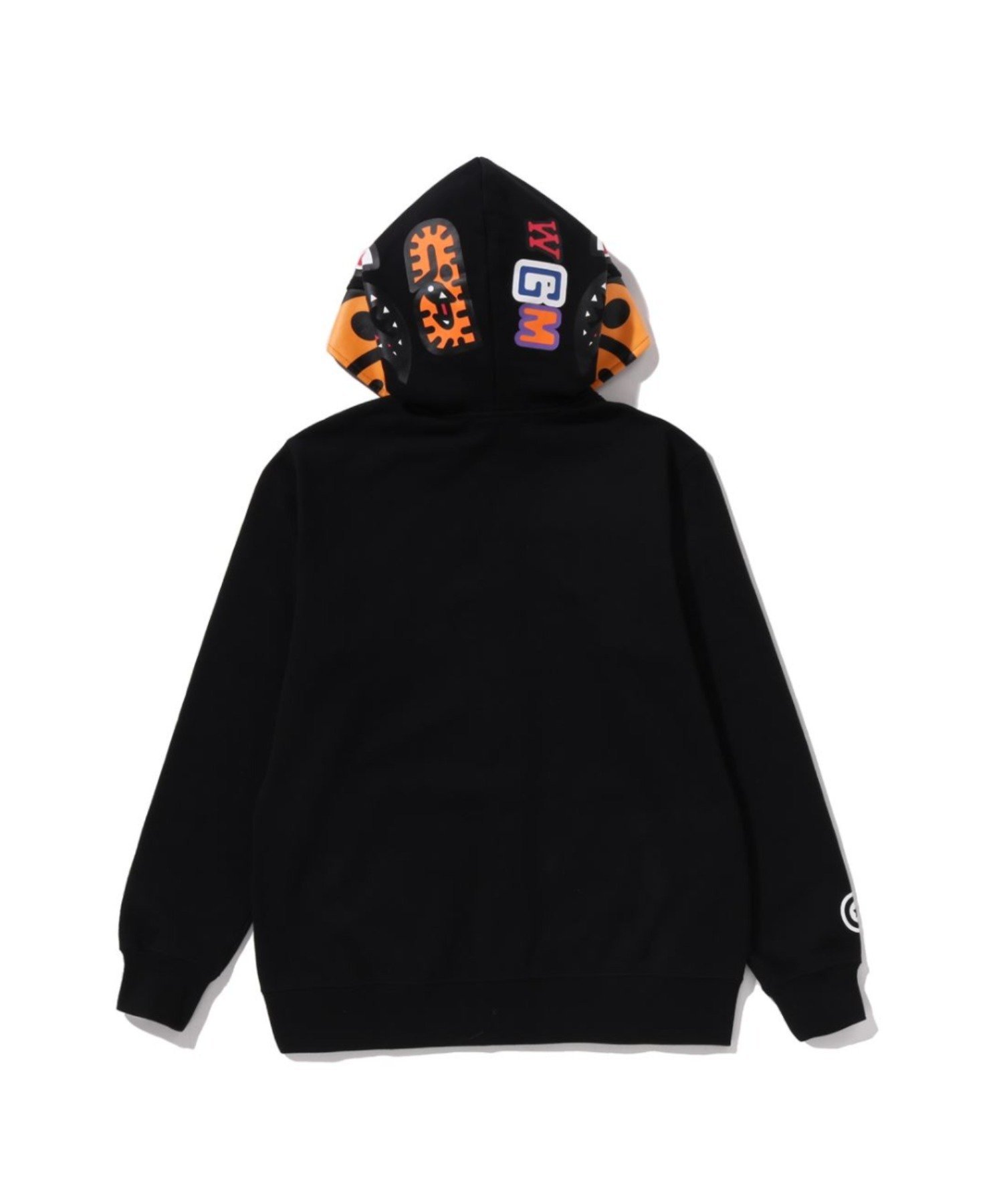 Толстовка на молнии MILO Shark A BATHING APE, BLACK — фото 4