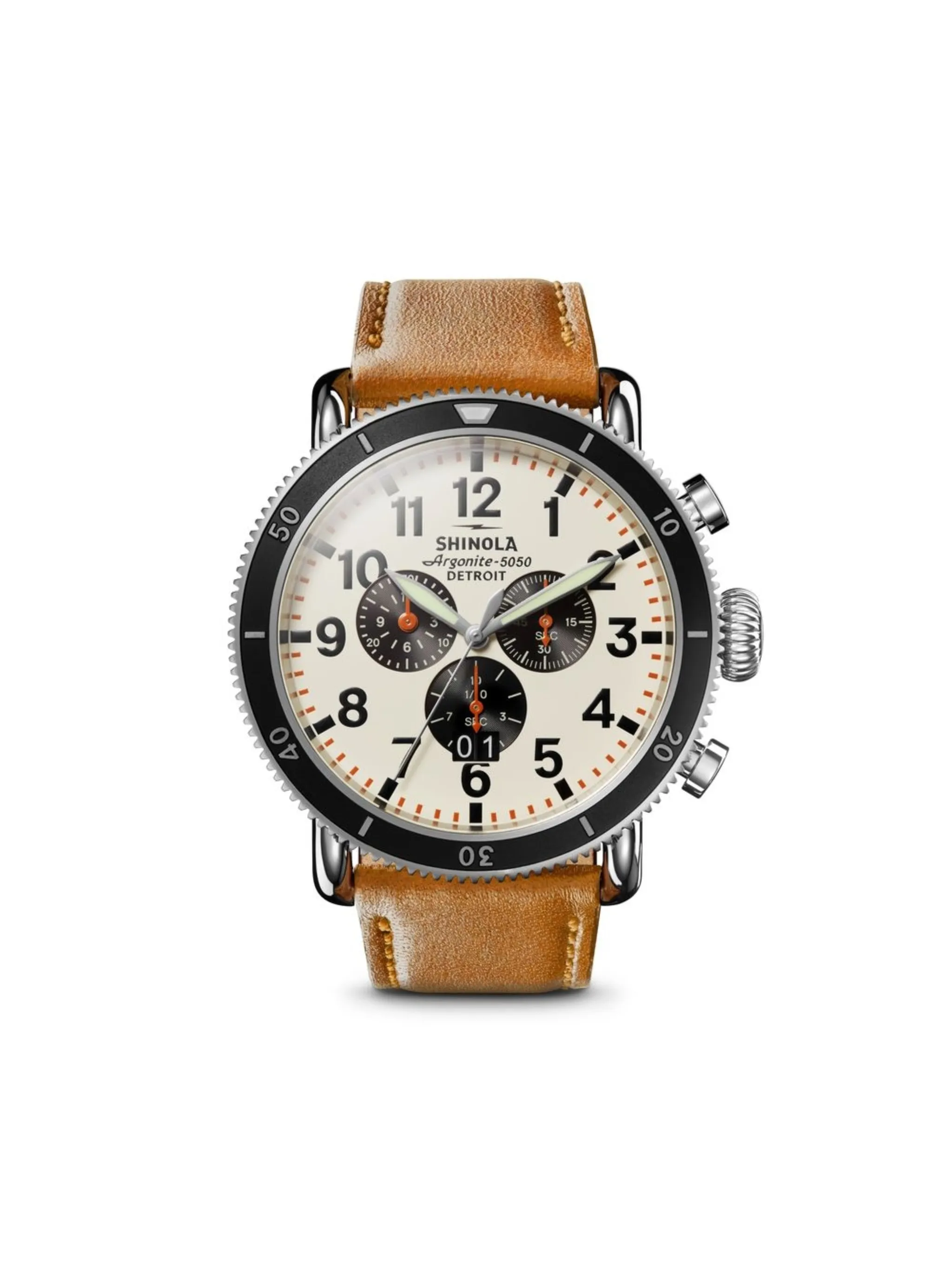 

Наручные часы Runwell Sport 3 Eye Chrono 48 мм Shinola, нейтральный