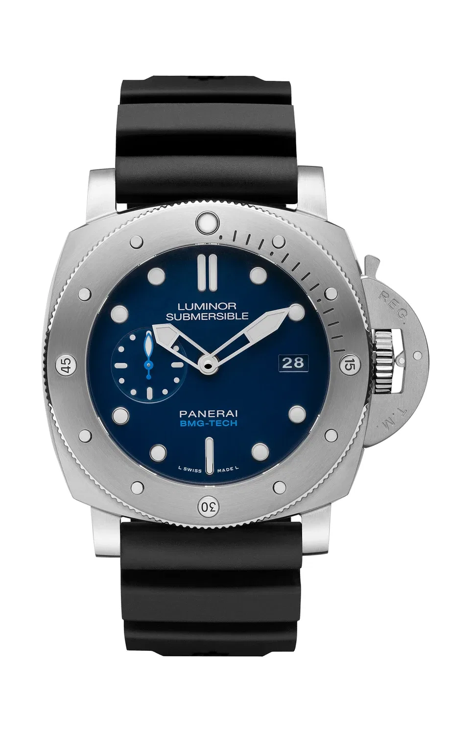SUBMERSIBLE 47 ММ - ДВОЙНОЙ РЕМЕШОК - PAM02692 PANERAI, черный
