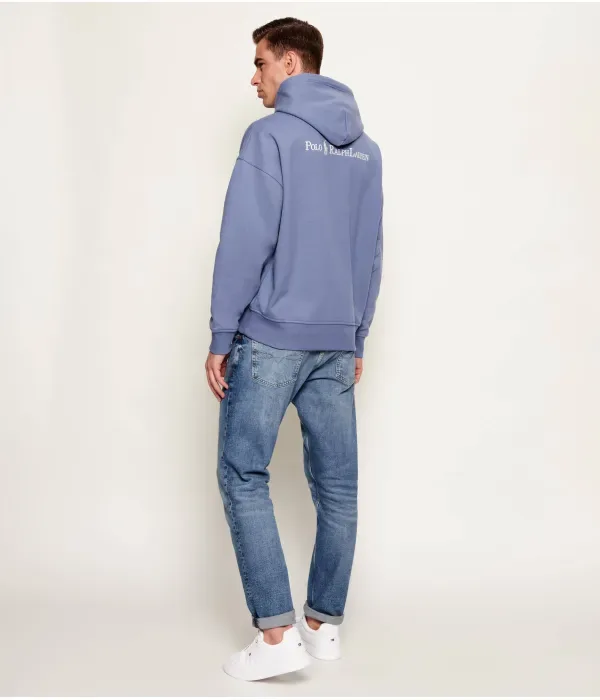 Толстовка relaxed fit Polo Ralph Lauren, синий — фото 2