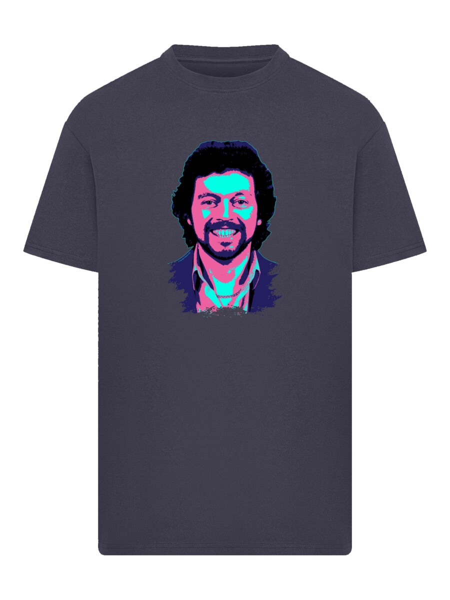 

Рубашка F4NT4STIC TV Times Jeremy Beadle 1982 Pop Art, антрацит