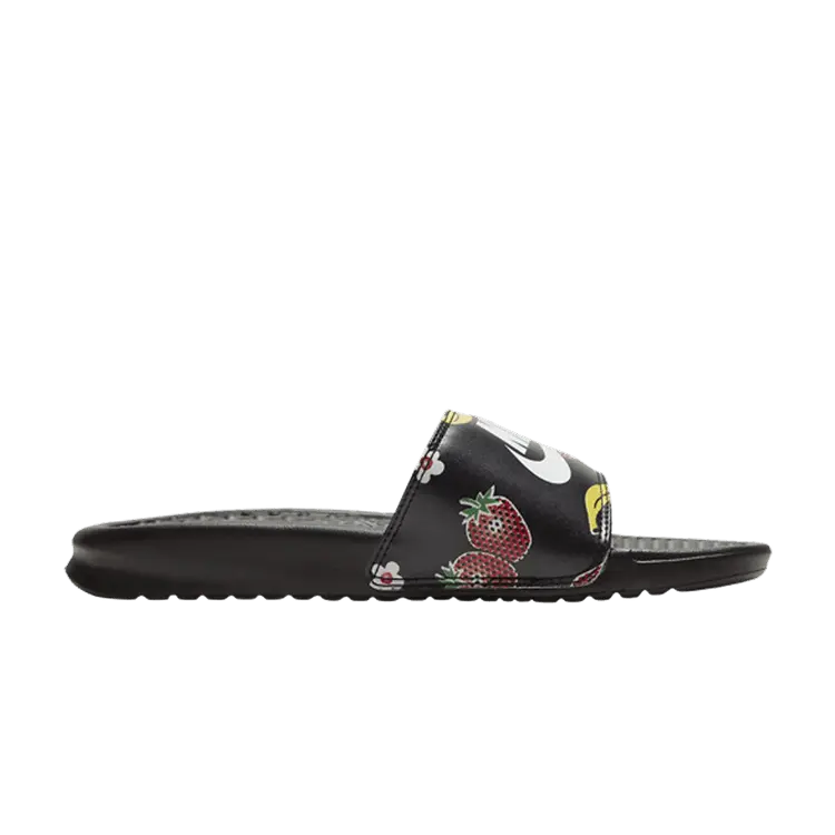 Сандалии Nike Wmns Benassi JDI Floral Slide 'Fruit Print', черный