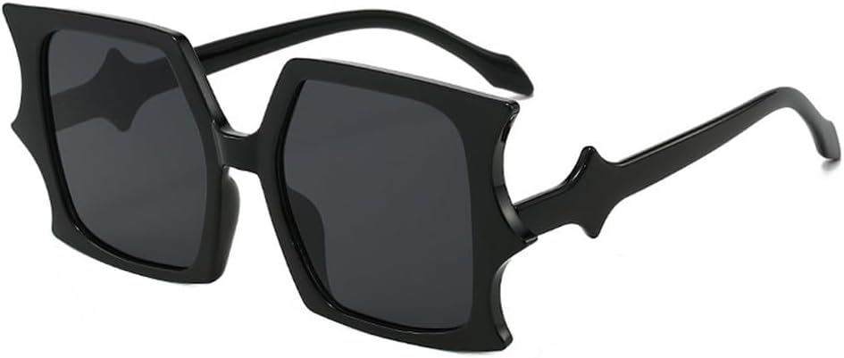 

Ретро-солнцезащитные очки для женщин и мужчин, модный тренд, роскошные солнцезащитные очки для женщин, для вечеринок на открытом воздухе, защита от УФ-излучения UV400 TKKTLLT, Black Gray