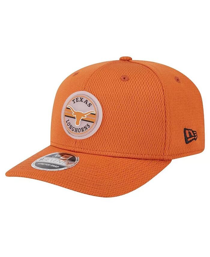 

Мужская шапка Burnt Orange Texas Longhorns Patched 9SEVENTY Stretch-Snap Adjustable Hat New Era