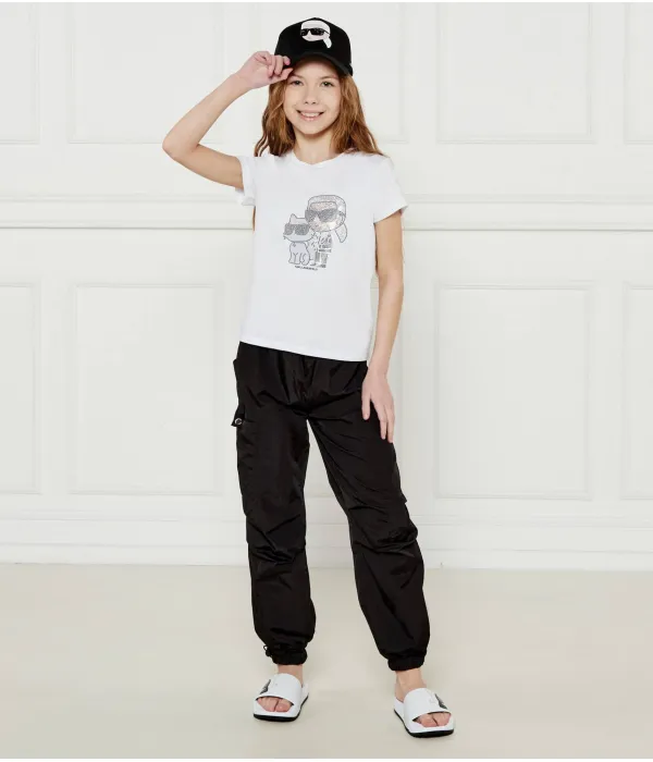 Футболка Regular fit Karl Lagerfeld Kids, белый — фото 2