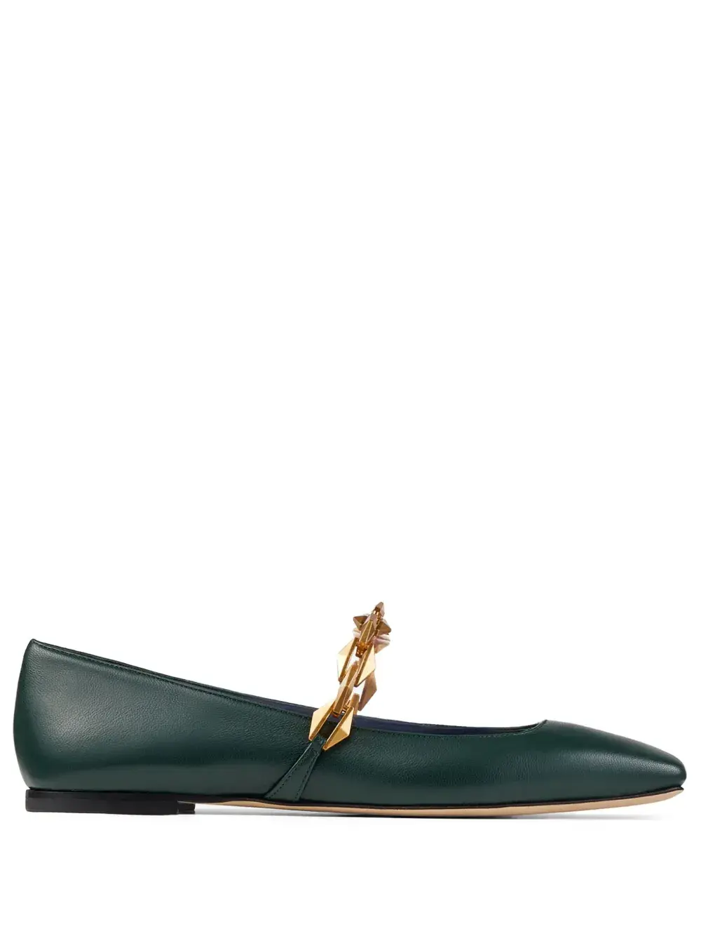 Балетки Diamond Tilda Jimmy Choo, зеленый
