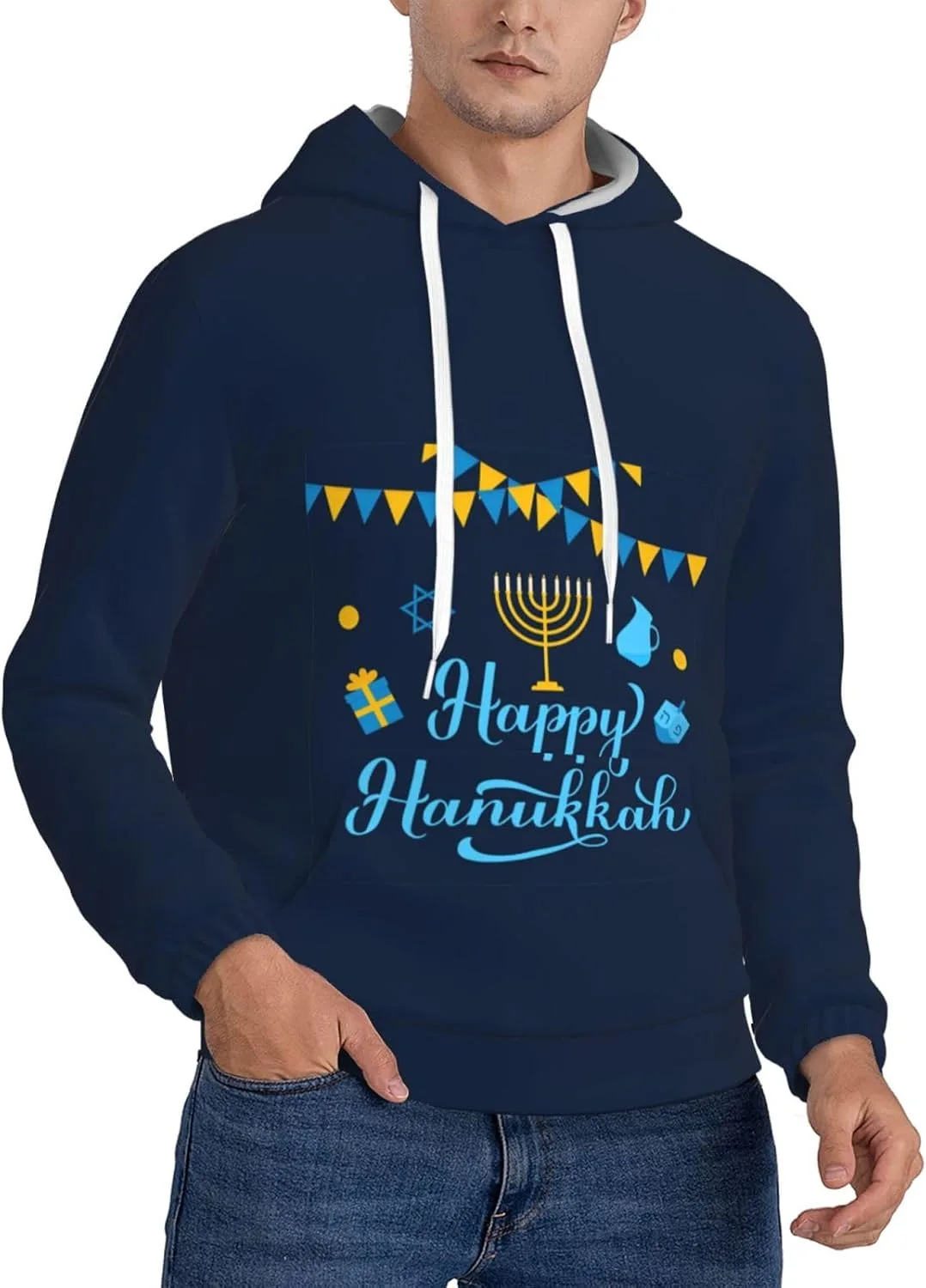 

Толстовка с капюшоном Happy Hanukkah SDERDZSE