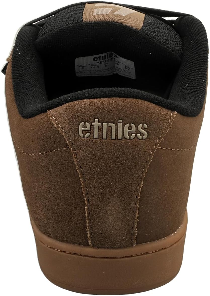 Мужские скейтбордические кроссовки Etnies Kingpin Classic Puffy, экологичные, удобные и прочные, с литой стелькой из EVA, коричневый/серый/карамельный — фото 4