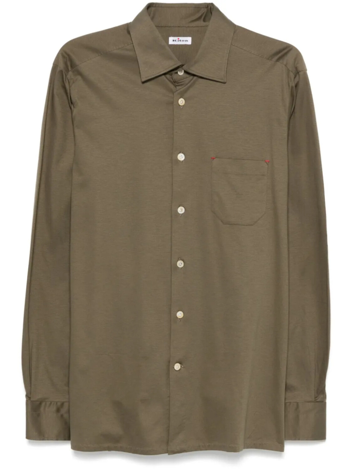 

Kiton рубашка на пуговицах, зеленый