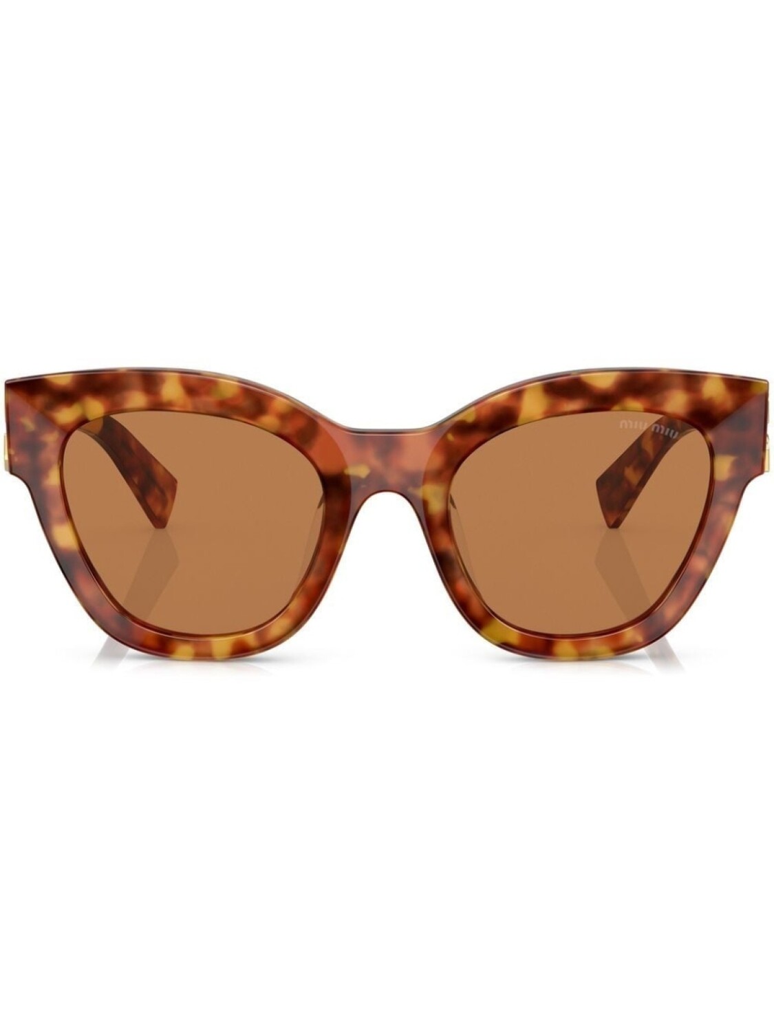 

Miu Miu Eyewear солнцезащитные очки в оправе 'кошачий глаз', зеленый