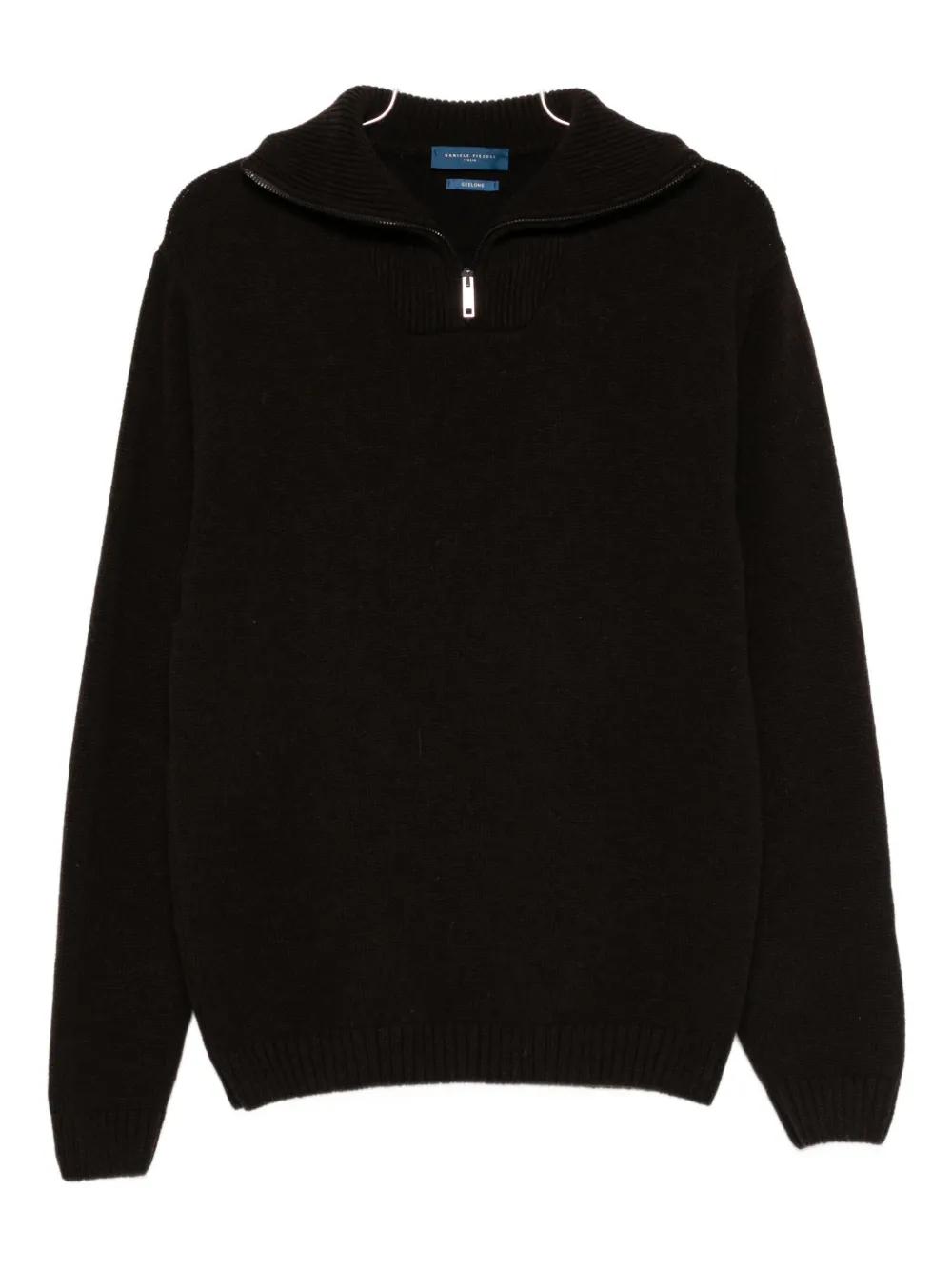 

Свитер с воротником на молнии Daniele Fiesoli, коричневый