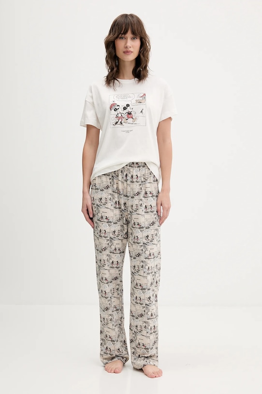 

Хлопковая пижама Women'Secret, бежевый