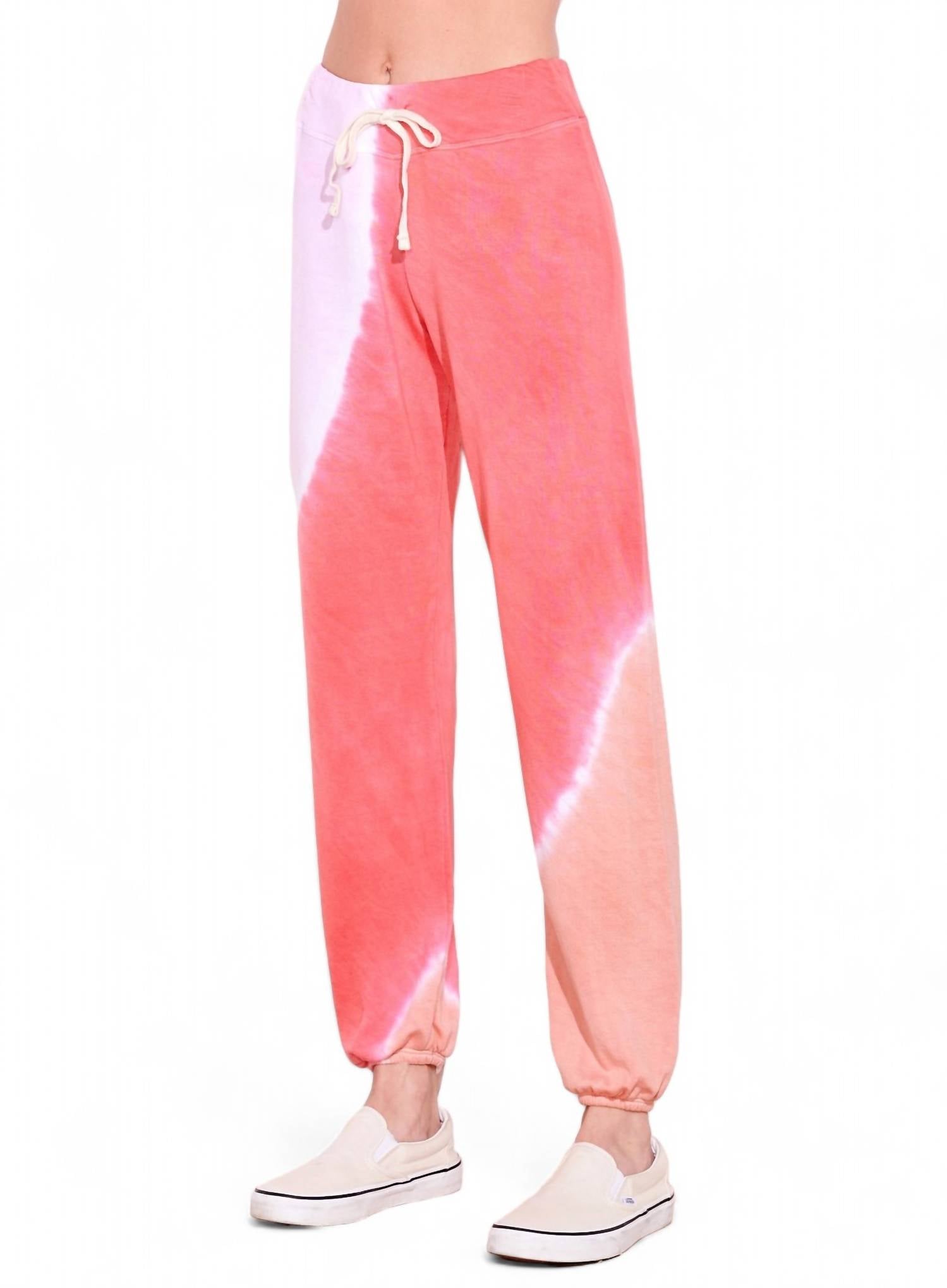 

Женские базовые спортивные штаны в цвете тай-дай Rosebud Jam Pink Sundry