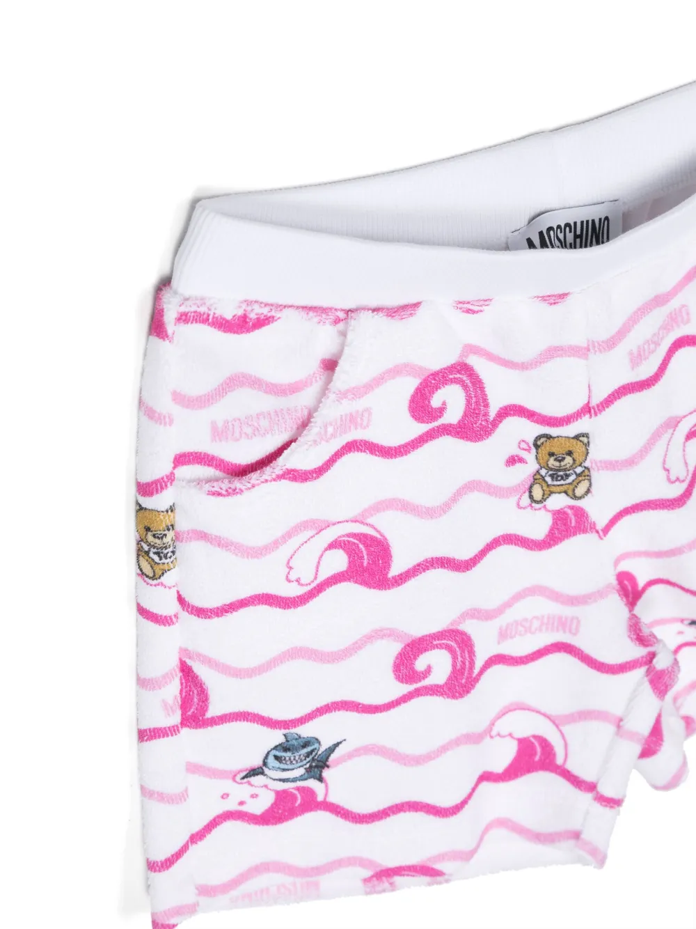 Спортивный костюм с принтом Teddy Bear Moschino Kids, розовый — фото 3