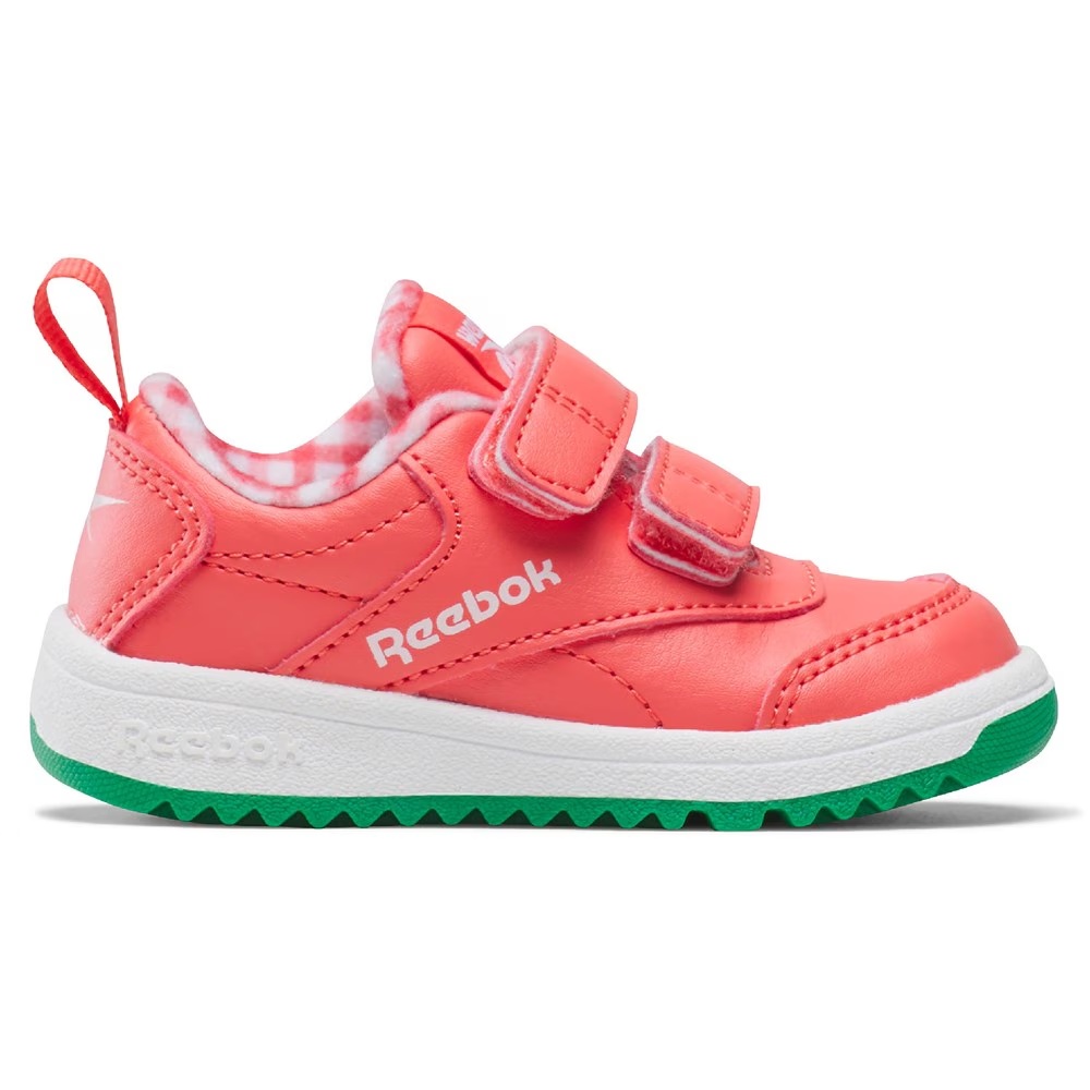 Детские кроссовки Weebok Clasp Low 2 Sneaker Toddler от Reebok, coral/white/green — фото 2
