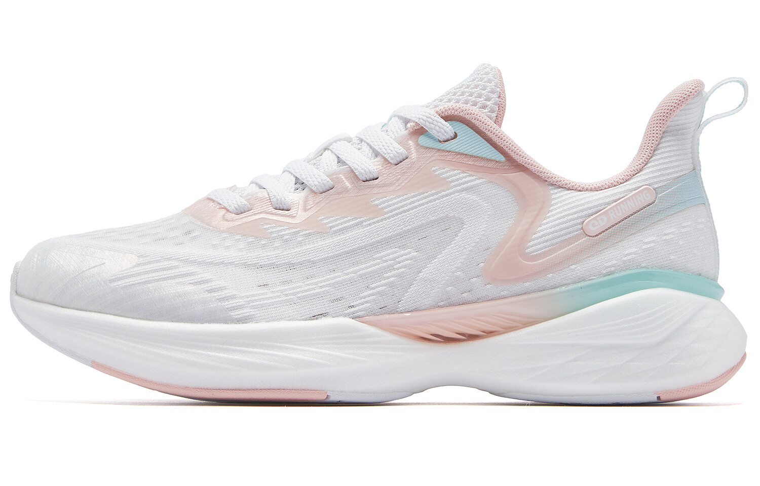 

Кроссовки женские Flying Shadow Team1.0 Low-top Белые/пудровые Qiaodan