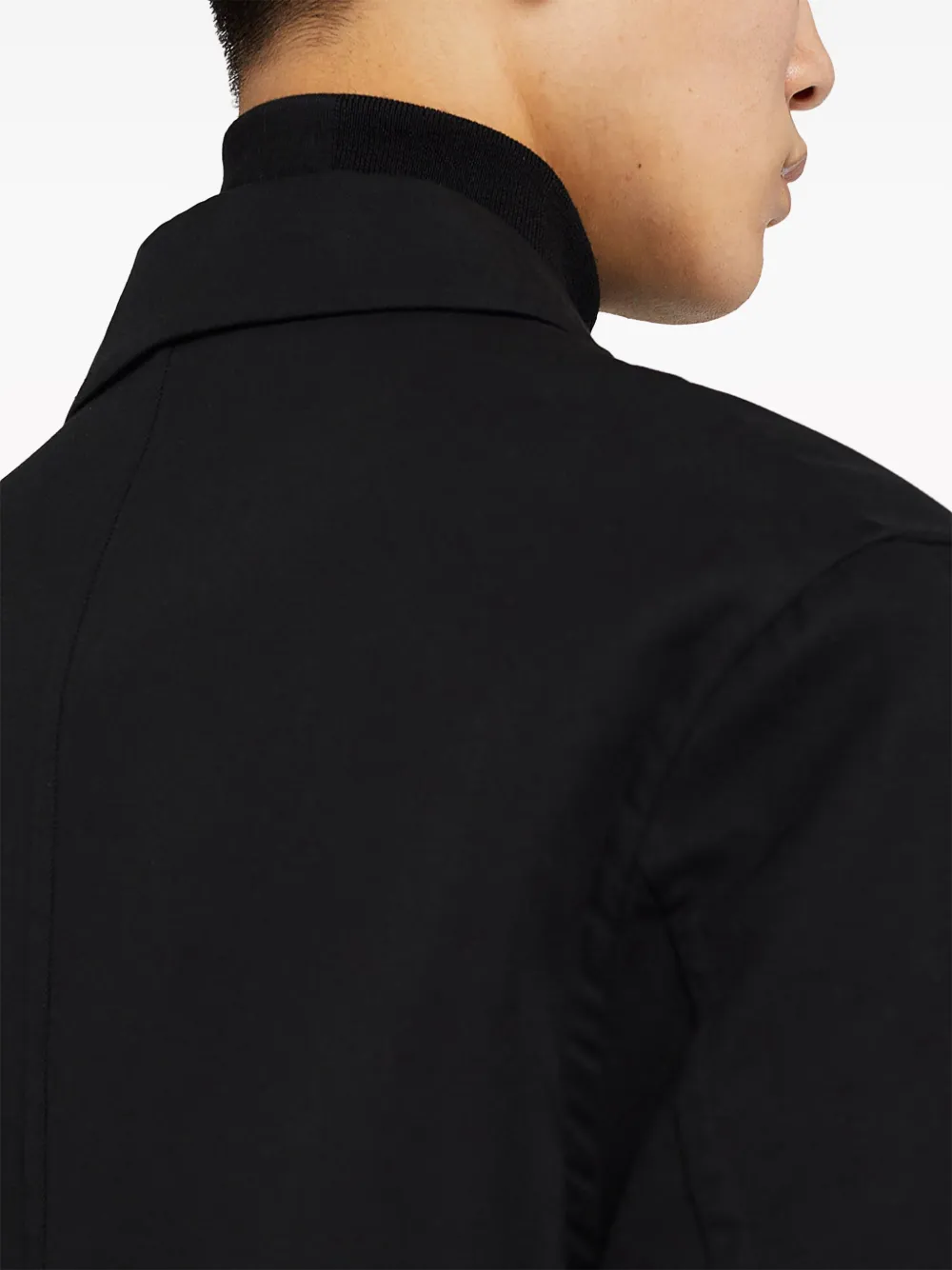 Однобортное пальто с заостренными лацканами JIL SANDER, черный — фото 4