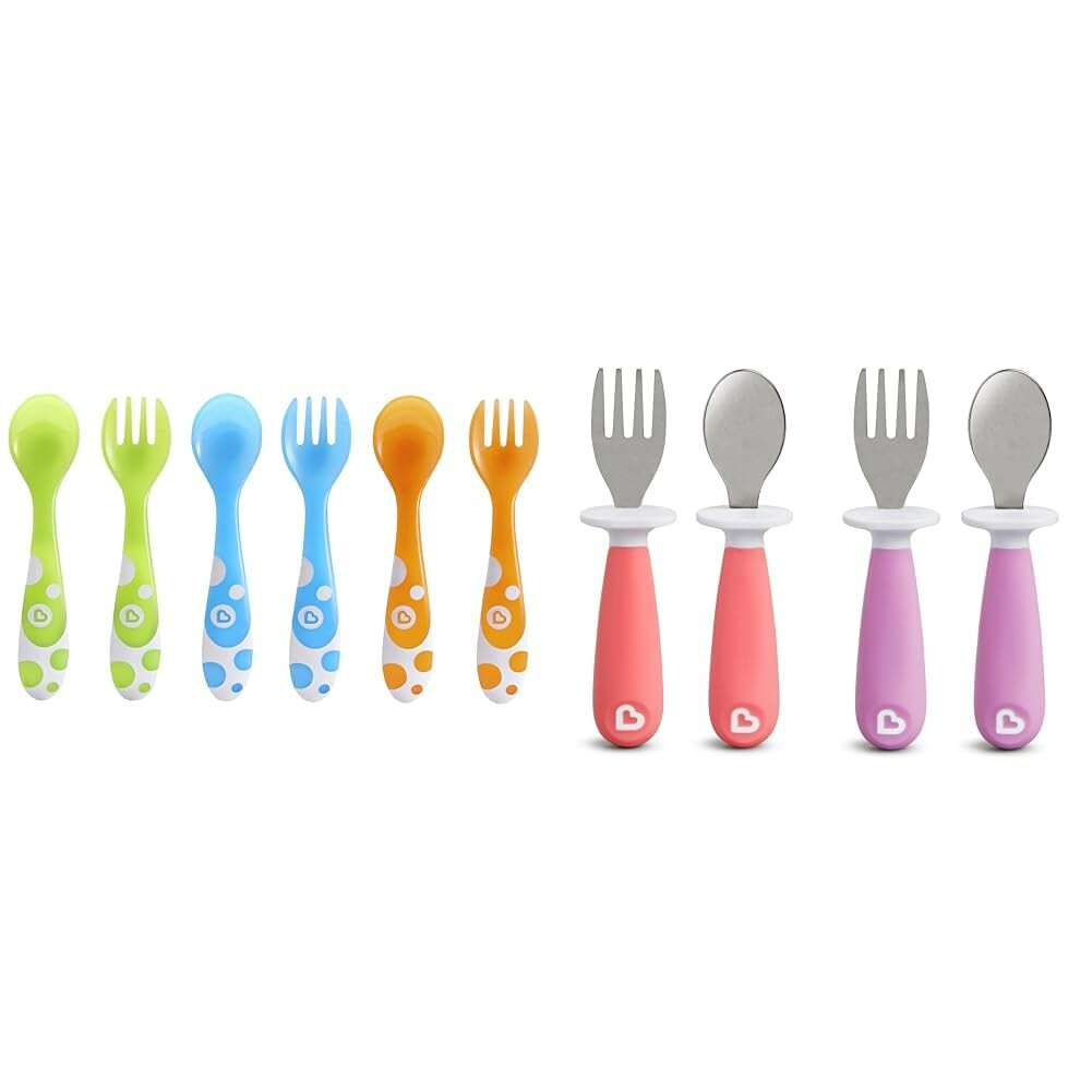 

Вилки и ложки для малышей Munchkin® Multi TM, 6 шт., и набор вилок и ложек для малышей Munchkin® Raise TM, 4 шт.