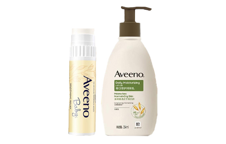 

Aveeno Набор для ухода за губами Natural Oats с успокаивающим эффектом для кожи, увлажняющий лосьон для осени и зимы 354 мл + бальзам для губ 4 г