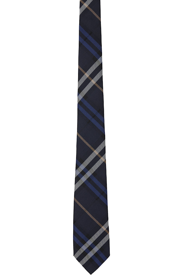

Шелковый галстук Check Burberry, цвет ink