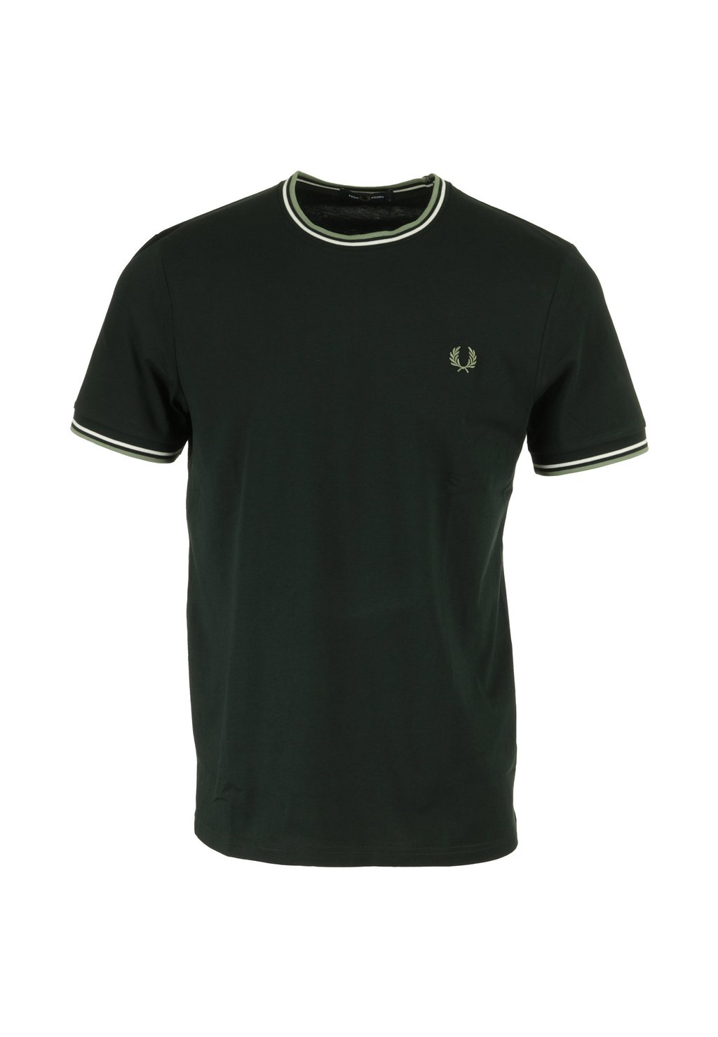 

Базовая футболка TWIN TIPPED Fred Perry, оливковый