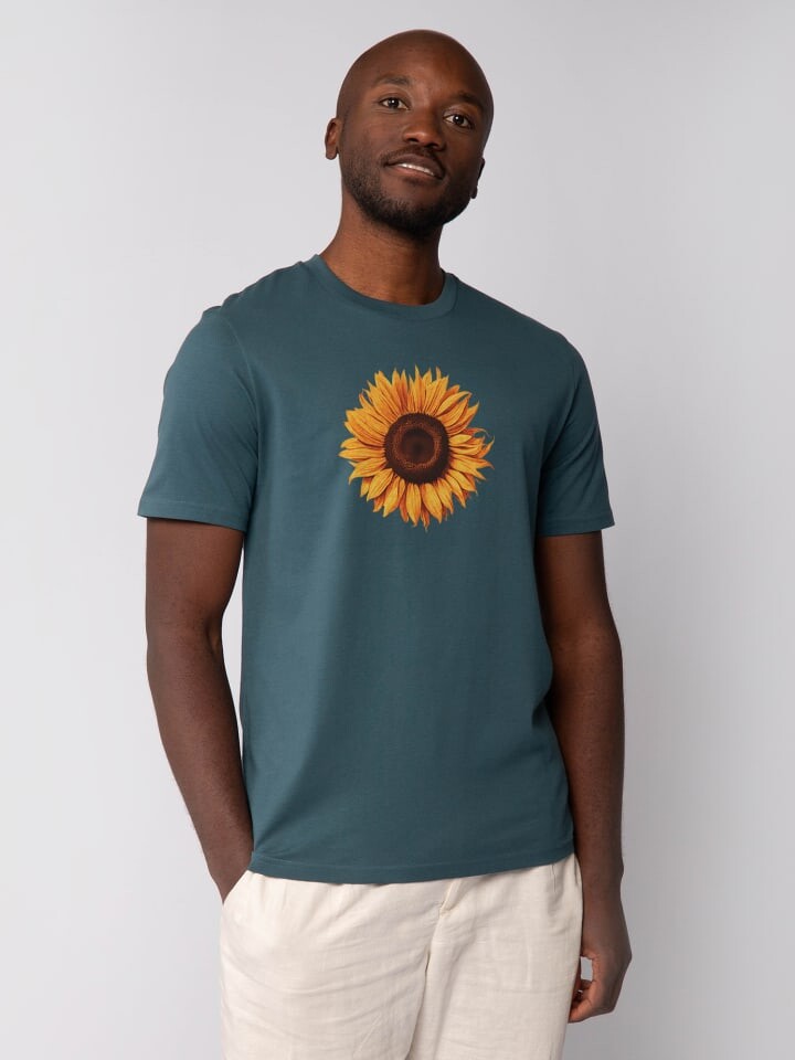 

Футболка wat Apparel T-Shirt Sonnenblume, цвет Petrol